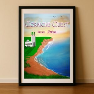 Affiche Sénégal - Corniche Ouest
