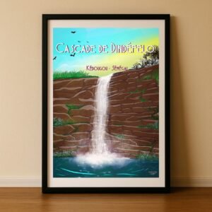 Affiche Sénégal - Cascade de Dindéfelo