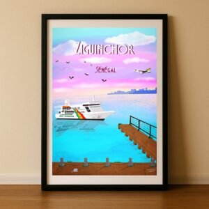 Affiche Sénégal - Ziguinchor